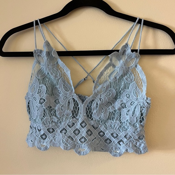 Free People Lace Bralette in Lavender - Picture 2 of 10